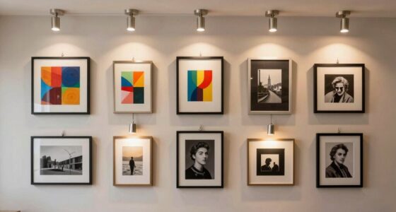 gallery wall picture lights