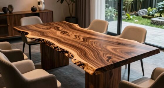 luxury walnut dining tables