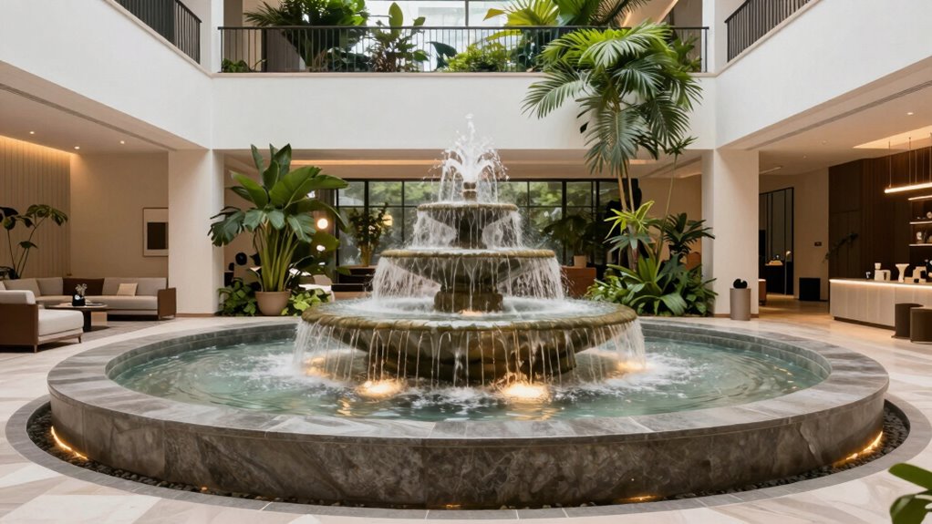 space style water features