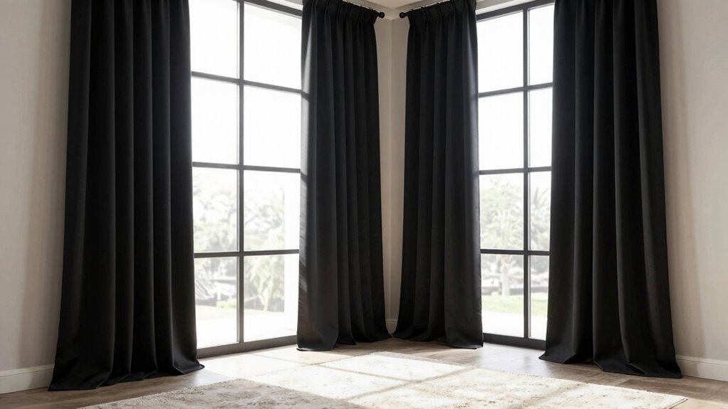 tall window blackout curtains