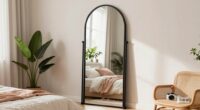top arched bedroom mirrors