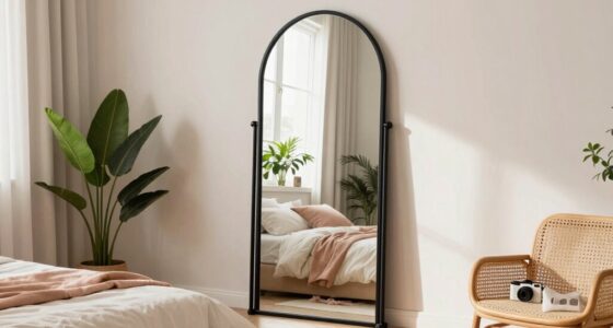 top arched bedroom mirrors