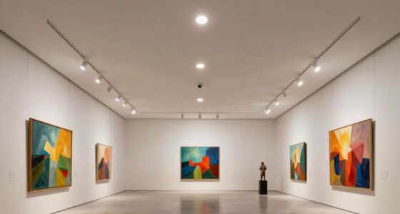 top art display recessed lighting