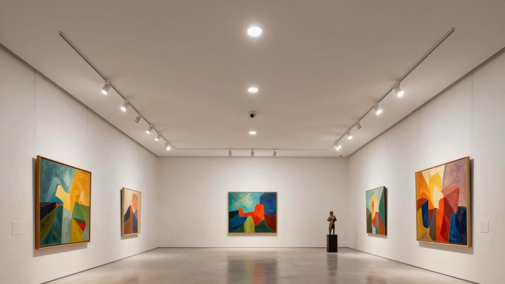 top art display recessed lighting