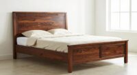top king wood bed frames