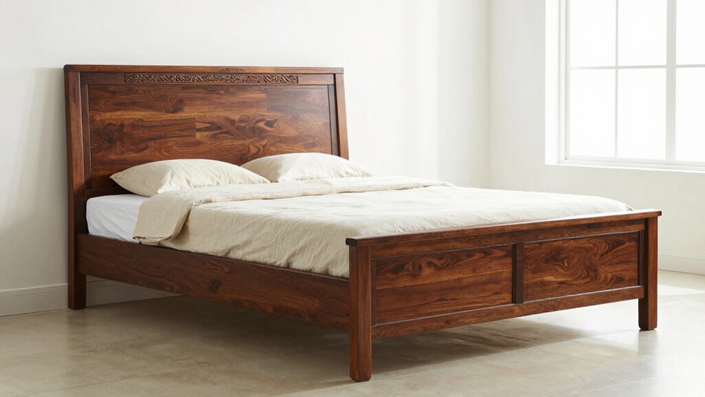 top king wood bed frames