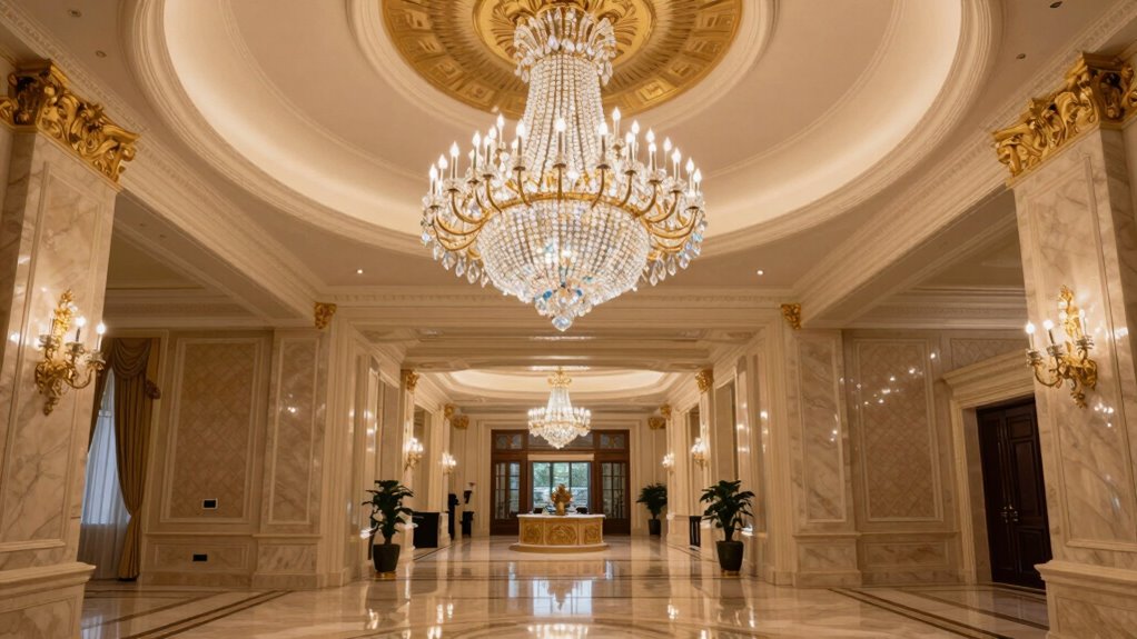 top large foyer crystal chandeliers