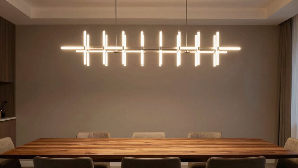top linear dining chandeliers