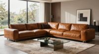 top modular leather sectionals