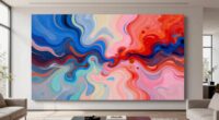 top oversized abstract canvas art