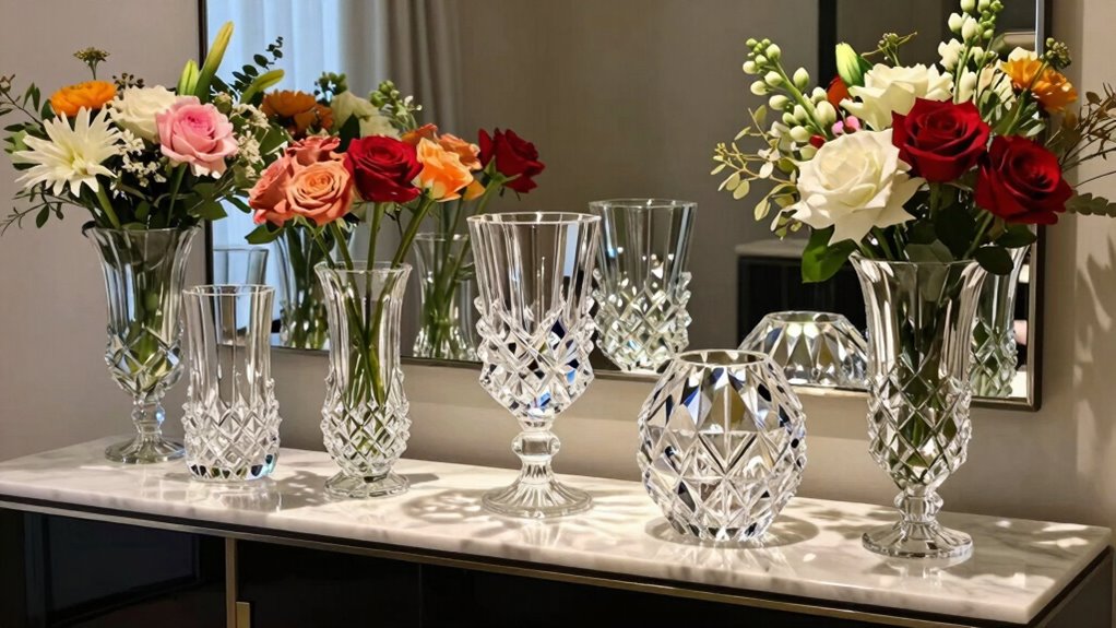 top oversized crystal vases