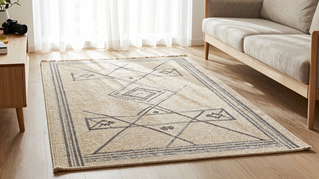 top scandinavian flatweaves for japandi