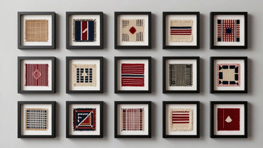 top textile shadow box frames