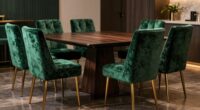 top velvet dining chair set