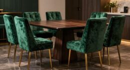 top velvet dining chair set