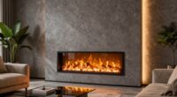 top wall mounted electric fireplaces