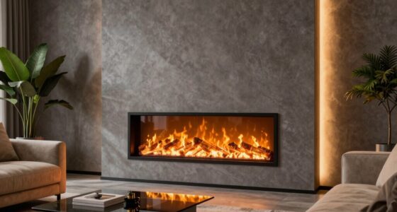 top wall mounted electric fireplaces