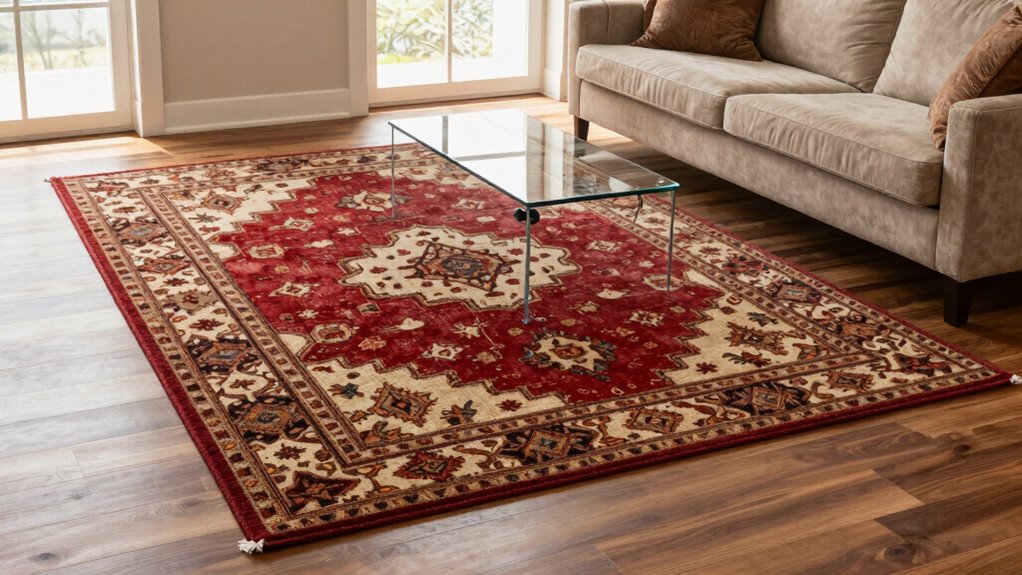 accurate rug size comparison