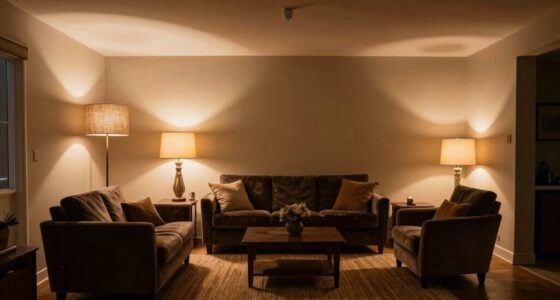 balanced illumination enhances ambiance