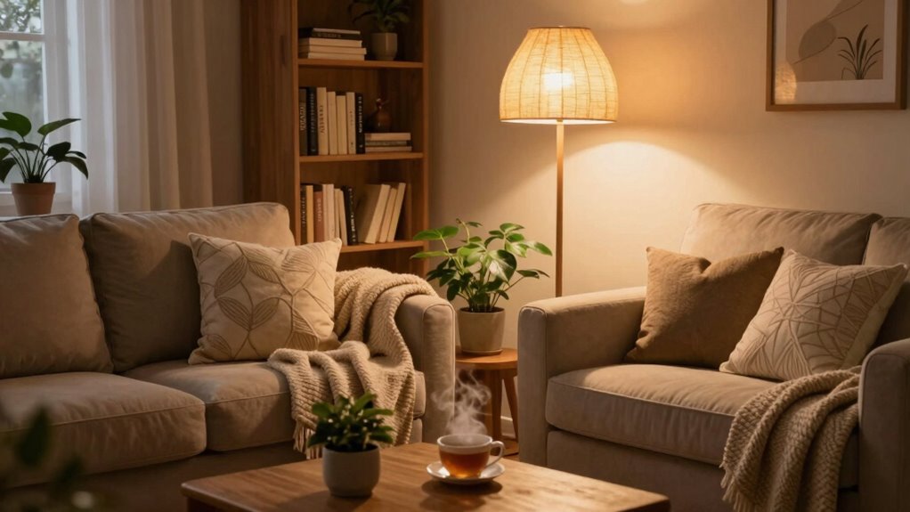 calm layered cozy retreat