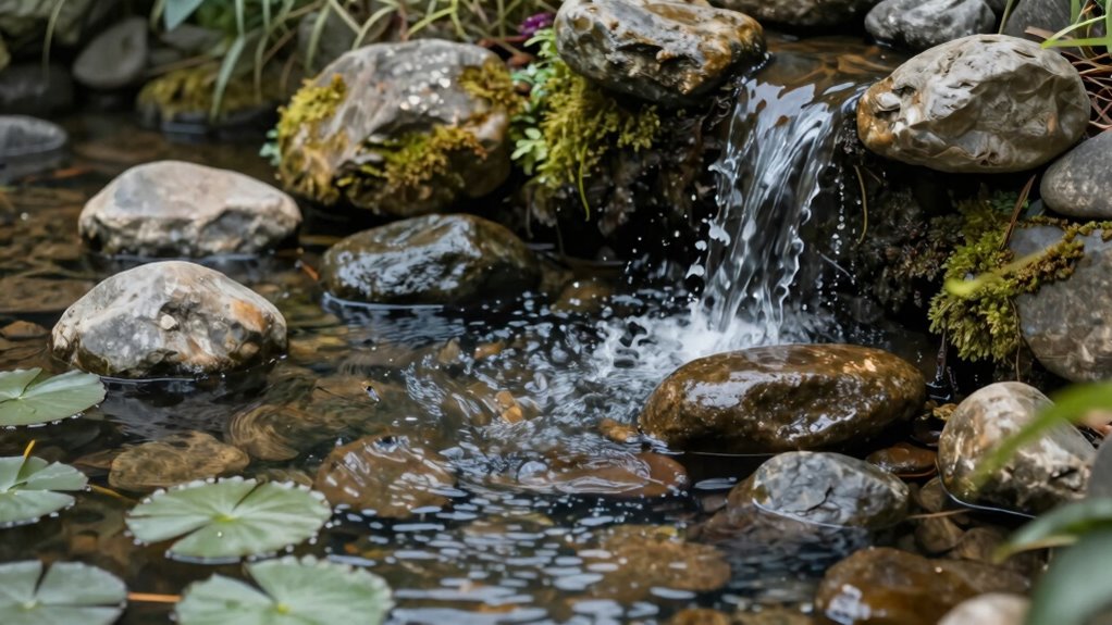 calming natural water features