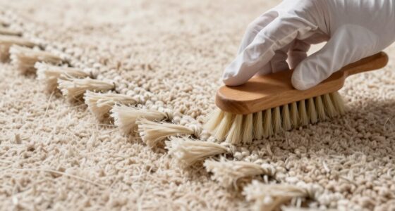 cleaning fringes carefully