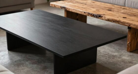 coffee table material impacts ambiance