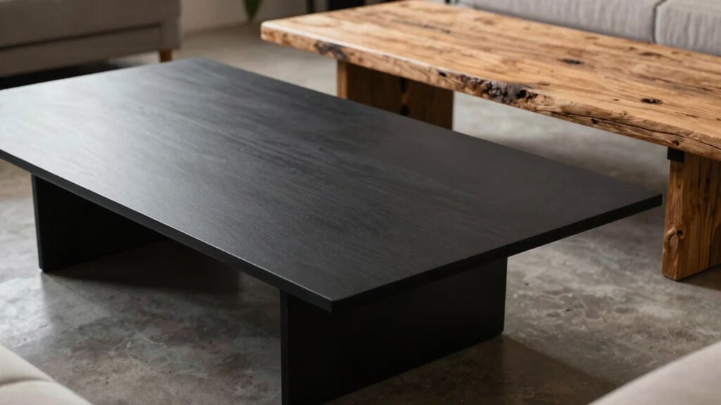 coffee table material impacts ambiance