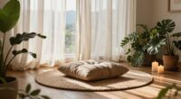 comfortable environment enhances meditation