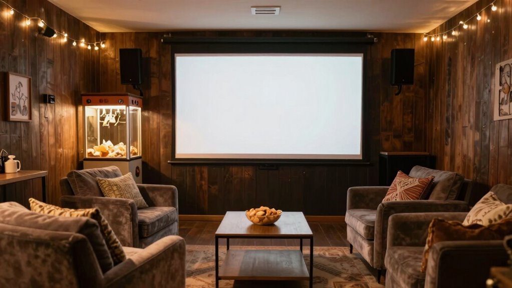 create cozy screening space