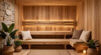 creating a cozy sauna retreat