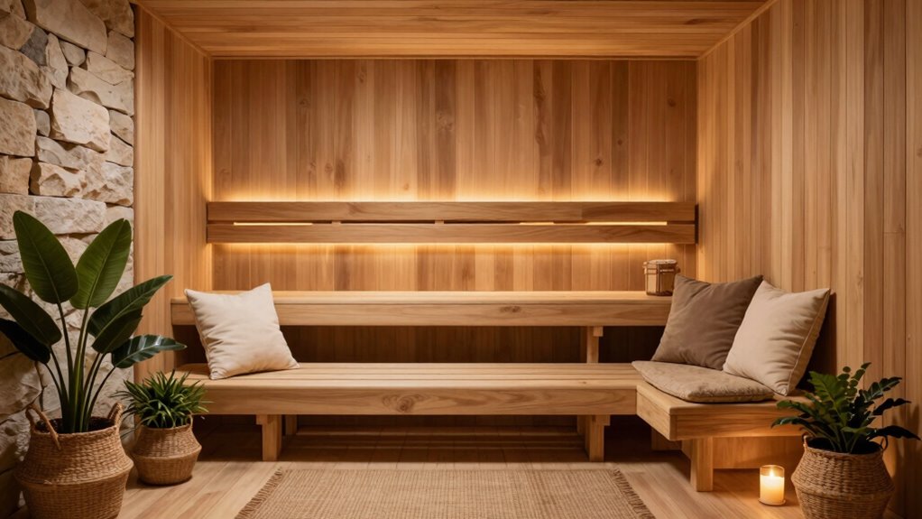 creating a cozy sauna retreat