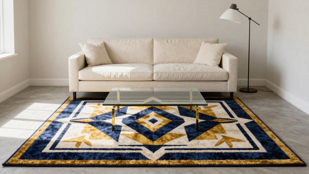 designing with statement rug
