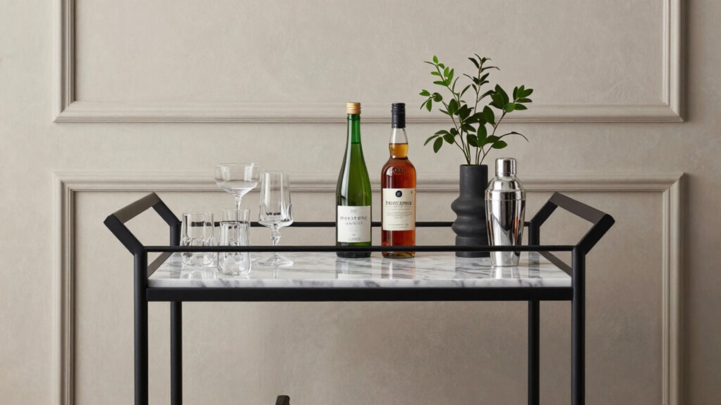 elegant architectural home bar