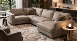 elegant sectional seating arrangement