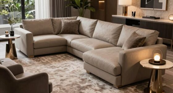 elegant sectional seating arrangement