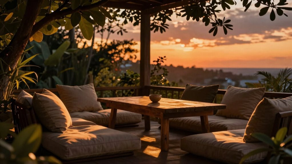 evening lighting temperature shifts