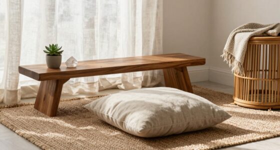 ideal meditation space materials