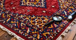 inspect rug for damage