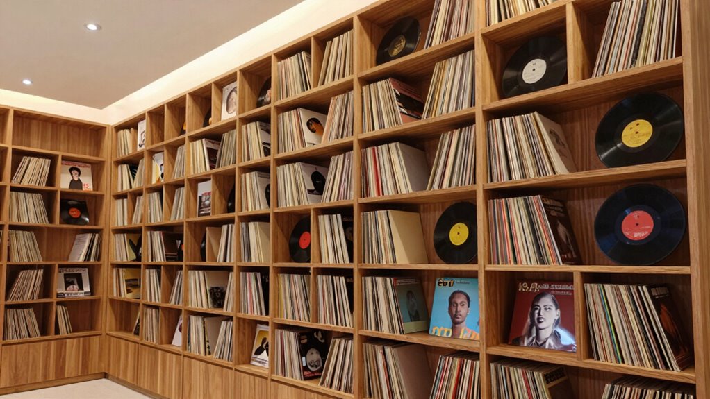 integrated stylish vinyl storage