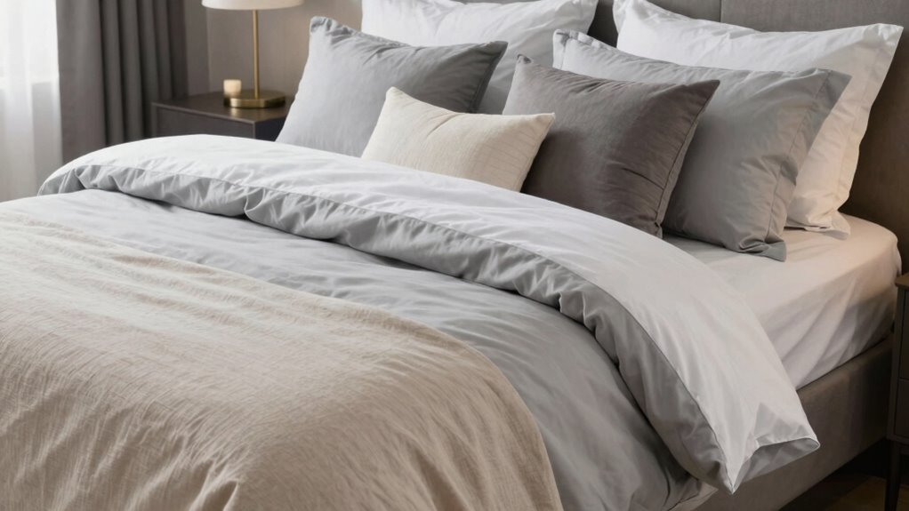 layered cozy breathable bedding