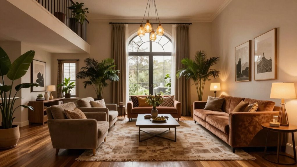 layered warm cozy ambiance