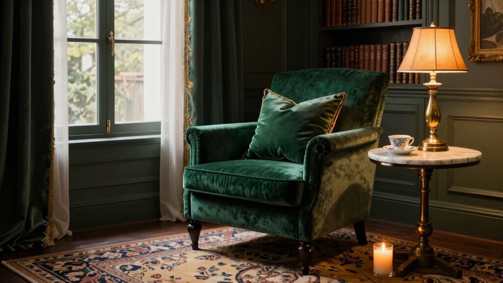 luxurious cozy reading retreat