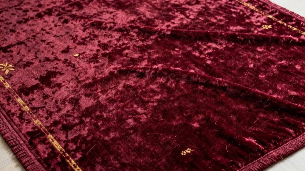 luxurious plush dense fibers