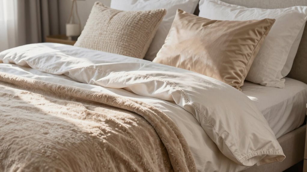 luxury bedding material combinations