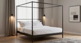 modern canopy bed styling