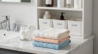 organized bathroom reduces stress