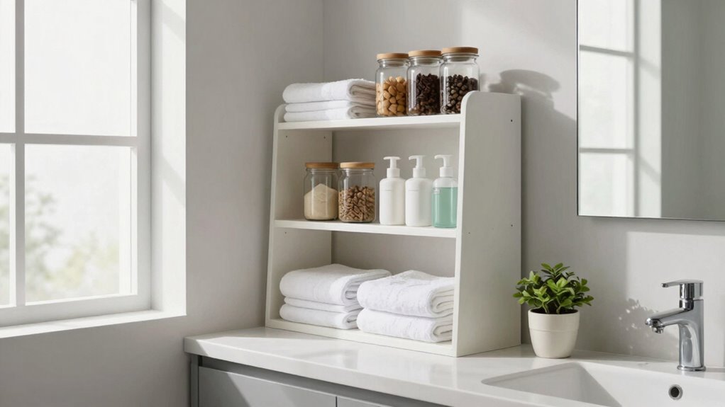 organized bathroom stress reduction