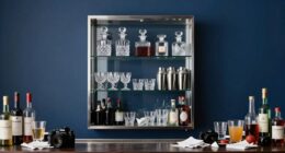 organized elegant beverage storage