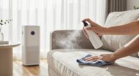 preventing dust settling quickly